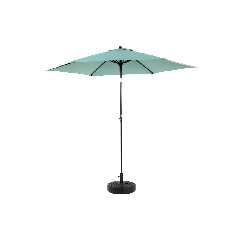 14.8 Ft Double Sided Outdoor Umbrella Rectangular Large with Crank (Light Green)(No Base)