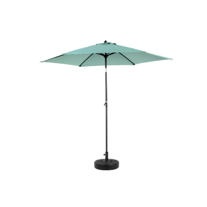 14.8 Ft Double Sided Outdoor Umbrella Rectangular Large with Crank (Light Green)(No Base)