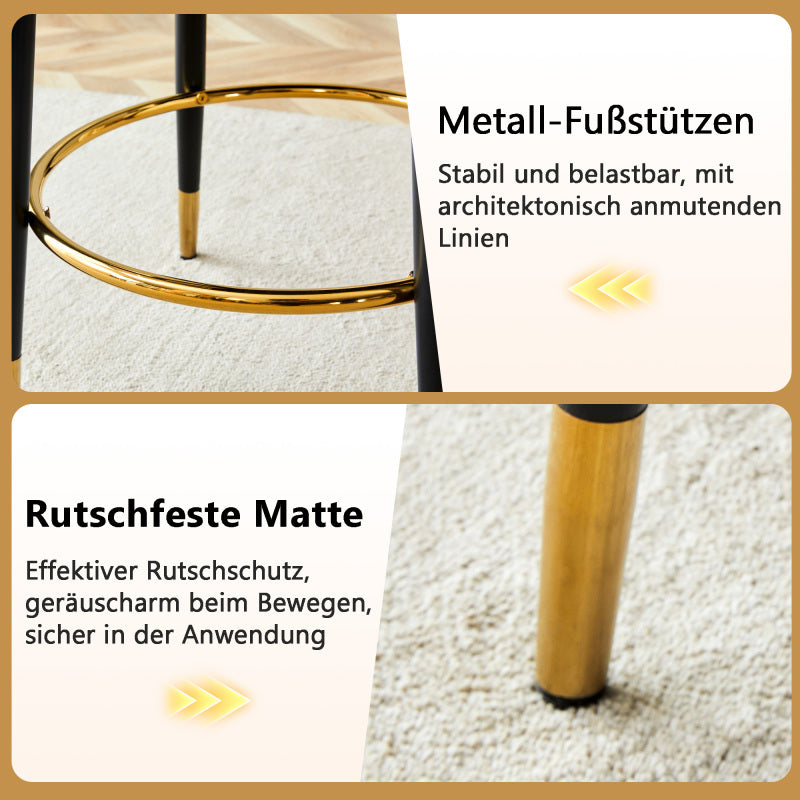 360° drehbarer Barstuhl. Moderne weiße und dunkelgraue Splice-Farbe, PU bequeme Padded Bar Stuhl, Eine Box von 2 Packungen.