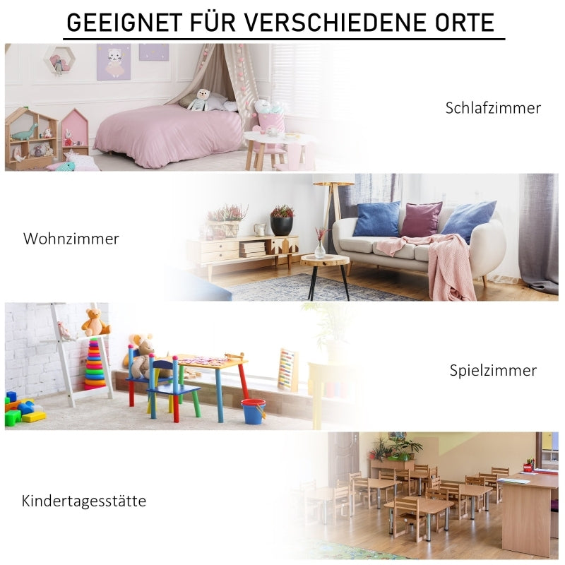 Kinderregal Eckregal mit 3 Aufbewahrungsboxen Kinderzimmer Spielzeug Ablage für 3-12 Jahre Kinder Weiß