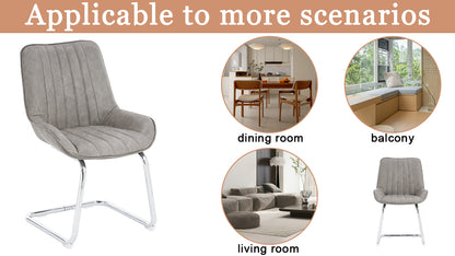 Sorgfältig ausgewählte Küche Wohnzimmer Esszimmer Stühle aus Kunstleder Material für leichtere Wartung! (Satz von 2)