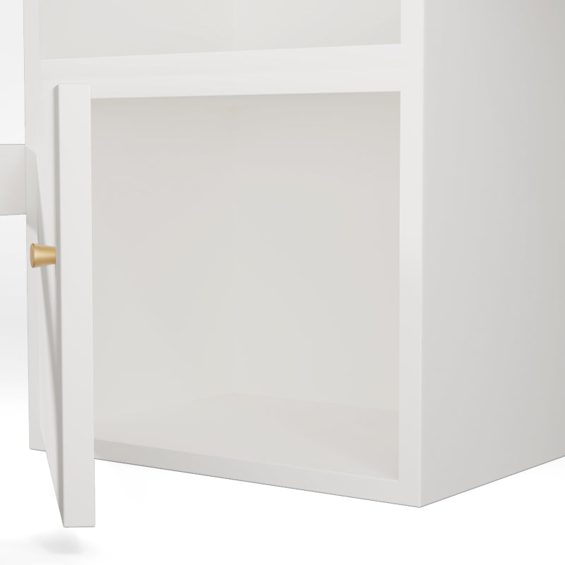 Kinderbett Hochbett mit USB-C Schreibtisch, Kleiderschrank und Aktenschrank, Jugendbett  Einzelbett mit Treppe und Lattenrost, Stauraum,90×200, Ohne Matratze