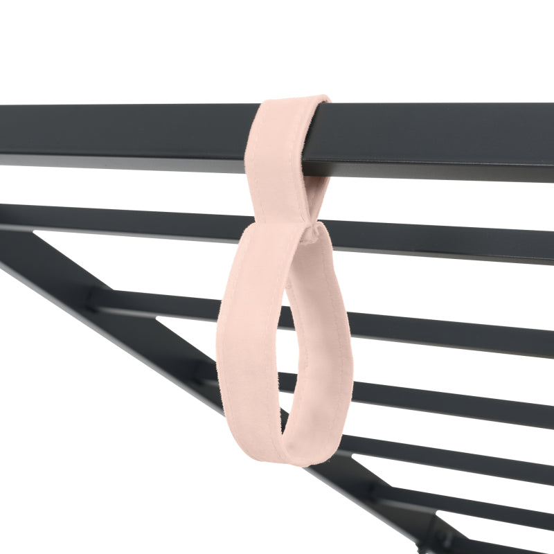 Polsterbett Daybett,Tagesbett Schlafsofa mit hydraulischem Stauraum, Kinderbett mit Metall-Lattenrost, Samt, Rosa, ohne Matratze