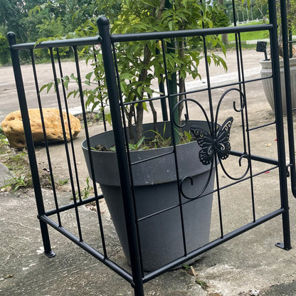 Gartenbogen Arbor Trellis für Kletterpflanzen mit Tor, langlebige Metall Gartenbogen Outdoor Hochzeitsbogen, für Hochzeitszeremonie Party Pflanze Klettern Rose Reben Rasen Innenhof Schwarz, 7,15 Fuß