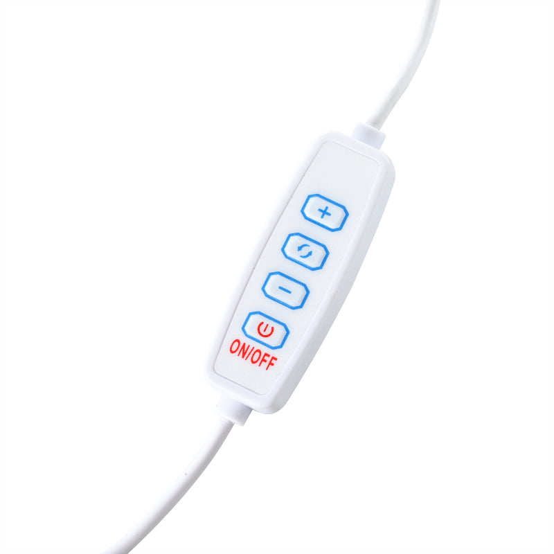Großer Schminktisch, Make-up Tisch mit verstellbarer LED-Beleuchtung,  Weiß