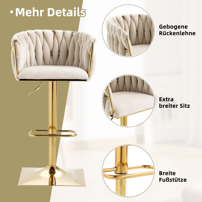 Vintage Barhocker mit Rückenlehne und Fußstütze Counter Höhe Esszimmerstuhl Für Kücheninsel Esszimmer Bar Theke Potluck Party Lounge Bereich
