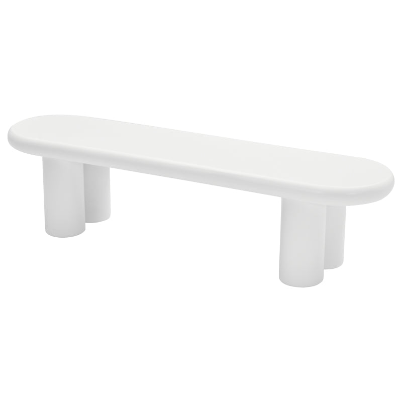 Weißer 160 x 40 x 40 cm großer TV-Schrank, moderner TV-Tisch im minimalistischen Stil mit 4 stabilen Stützbeinen, geeignet für Fernseher bis zu 65 Zoll