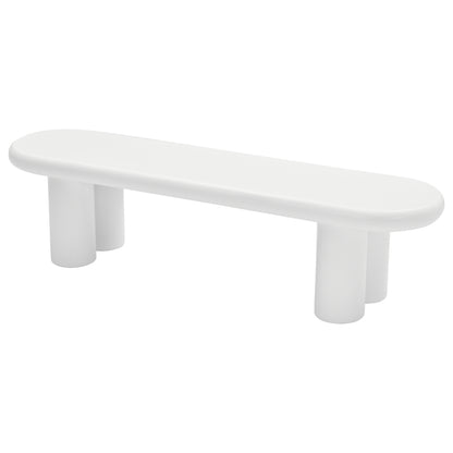 Weißer 160 x 40 x 40 cm großer TV-Schrank, moderner TV-Tisch im minimalistischen Stil mit 4 stabilen Stützbeinen, geeignet für Fernseher bis zu 65 Zoll