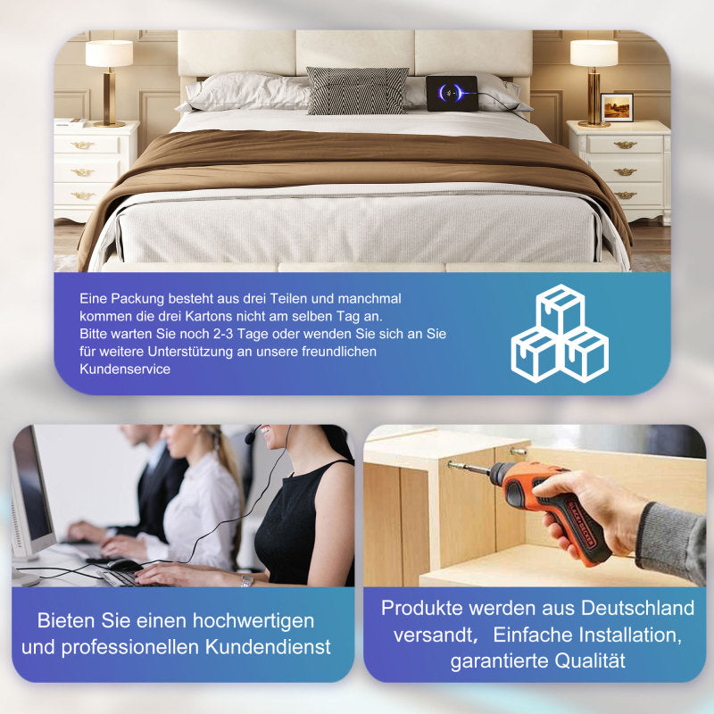 140 x 200cm Bettgestell aus weichem Samt mit USB Type C Ladefunktion und LED Beleuchtung, Hydrauliksystem Stauraum Bettgestell aus Samtmaterial Jugendbett mit Lattenrost, Beige