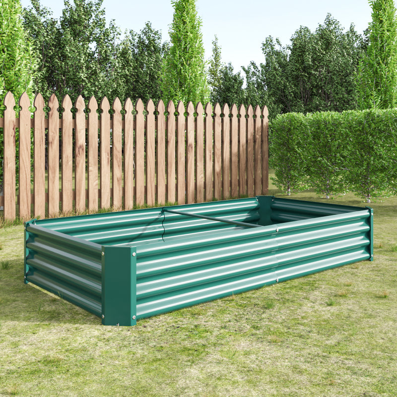 Hochbeet Metall Pflanzenbeet, Hochbeete für Garten aus robustem Stahlblech mit stabilem Design, Rostschutz und Langer Haltbarkeit, Hochbeet Bausatz ohne Boden, Ideal für Gemüse, Kräuter & Blumen Anthr
