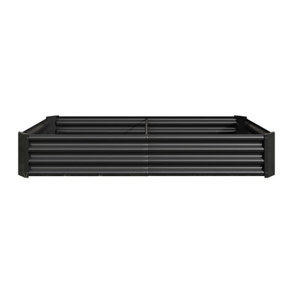 Hochbeet Metall Pflanzenbeet, Hochbeete für Garten aus robustem Stahlblech mit stabilem Design, Rostschutz und Langer Haltbarkeit, Hochbeet Bausatz ohne Boden, Ideal für Gemüse, Kräuter & Blumen Anthr
