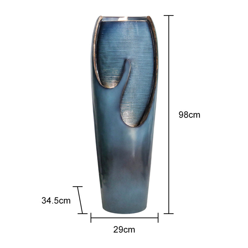38.7inches High Jar Water Fountain for Indoor Outdoor Home Garden Decor