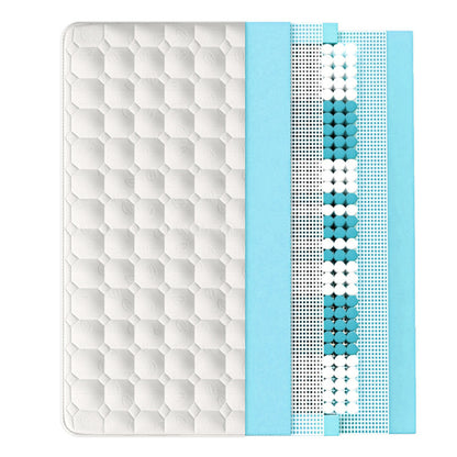 Federkernmatratze, 7 Zonen Kaltschaum Matratze, Taschenfederker, 90x200cm, 100%Oeko-Tex schadstoffgeprüft, 25cm Höhe