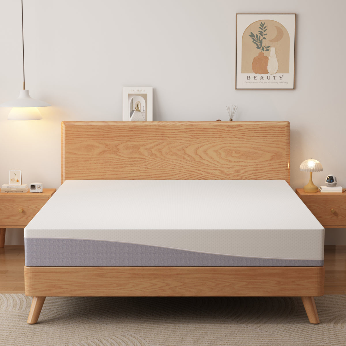 Schaummatratze 90x200 cm, Wendbar H3/H4, 20 cm hoch, Öko-TEX zertifiziert