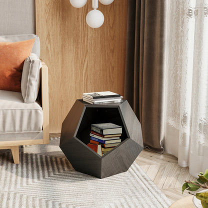 66CM Modern Pet Furniture Cat Carrier, Sofa Side Table, Planter MDF Multifunctional Furniture, Black Brown