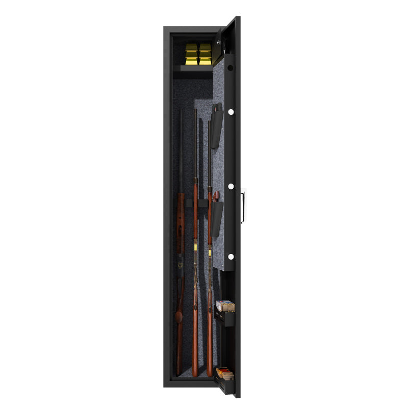 Gewehrschrank für 3 Langwaffen, Gewehrsafe für Gewehre und Pistolen, Schrotflinten-Safe, Schnellzugriff. Geeignet zur sicheren Aufbewahrung von Langwaffen und Schuss. H138 cm × B25 cm ×T25 cm