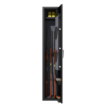 Gewehrschrank für 3 Langwaffen, Gewehrsafe für Gewehre und Pistolen, Schrotflinten-Safe, Schnellzugriff. Geeignet zur sicheren Aufbewahrung von Langwaffen und Schuss. H138 cm × B25 cm ×T25 cm