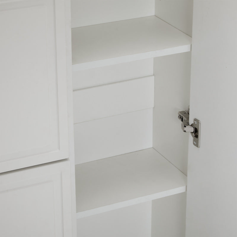 Moderne Schuhschrank, mit verstellbaren Regalen, goldenen Griffen, 2 Schubladen, Klappschuhschrank und 2 Türen, weiß