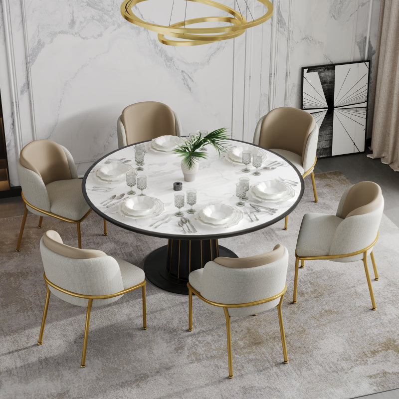 2 St Moderner Stuhl, Ideal für Wohnzimmer, Offene Bürofläche, Esszimmer, Grau+Marine