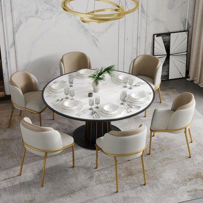 2 St Moderner Stuhl, Ideal für Wohnzimmer, Offene Bürofläche, Esszimmer, Grau+Marine