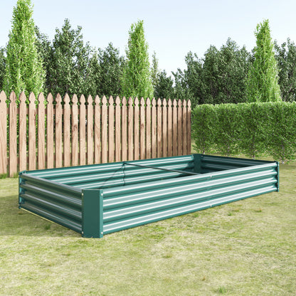 Hochbeet Metall Pflanzenbeet, Hochbeete für Garten aus robustem Stahlblech mit stabilem Design, Rostschutz und Langer Haltbarkeit, Hochbeet Bausatz ohne Boden, Ideal für Gemüse, Kräuter & Blumen Anthr
