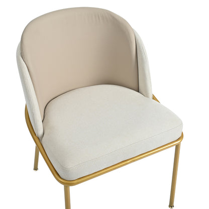 2 St Moderner Stuhl, Ideal für Zuhause, Offene Bürofläche, Esszimmer, Beige