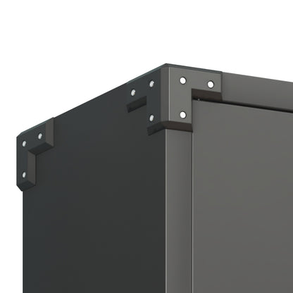 Metall Wandmontage Werkzeug Schrank mit Tür und Fach, Metallwandregal mit Schloss für Garage, Werkstatt, Büro - Umweltfreundlich, Robust, Montageerforderlich, H 77 cm × B 80 cm × T 30 cm
