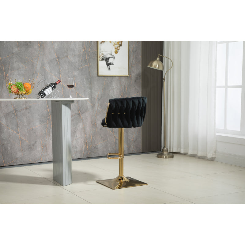 Vintage Barhocker mit Rückenlehne und Fußstütze Counter Höhe Esszimmerstuhl Für Kücheninsel Esszimmer Bar Theke Potluck Party Lounge Bereich