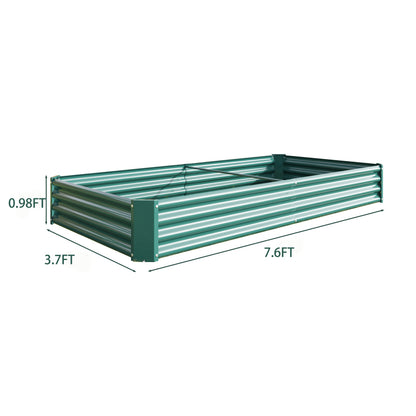 Hochbeet Metall Pflanzenbeet, Hochbeete für Garten aus robustem Stahlblech mit stabilem Design, Rostschutz und Langer Haltbarkeit, Hochbeet Bausatz ohne Boden, Ideal für Gemüse, Kräuter & Blumen Anthr