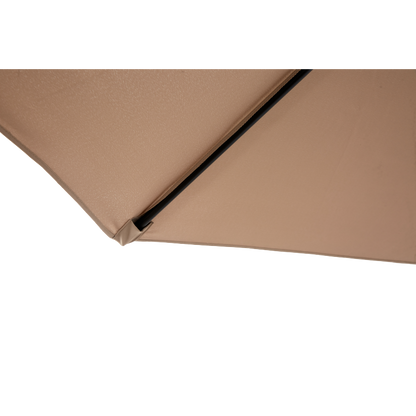 14.8 Ft Double Sided Outdoor Umbrella Rectangular Large with Crank(khaki)(No Base)