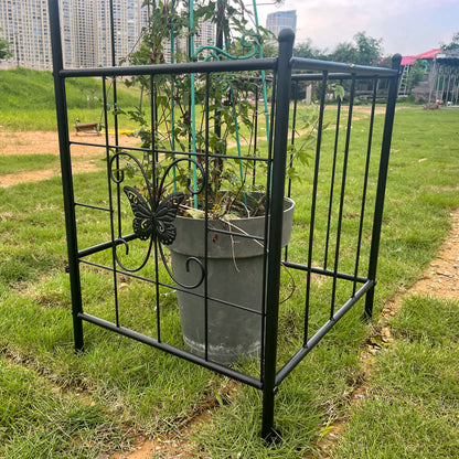 Gartenbogen Arbor Trellis für Kletterpflanzen, langlebige Metall Gartenbogen Outdoor Hochzeitsbogen, für Hochzeitszeremonie Party Pflanze Klettern Rose Reben Rasen Innenhof Schwarz, 7.15ft