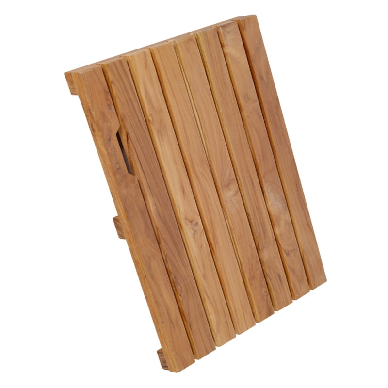 Teak Wood,Teak Antirutschmatte,Teak Duschmatte rutschfeste Badezimmermatte Luxus Spa Matte Holz Badewannenmatte 40 x 60 cm