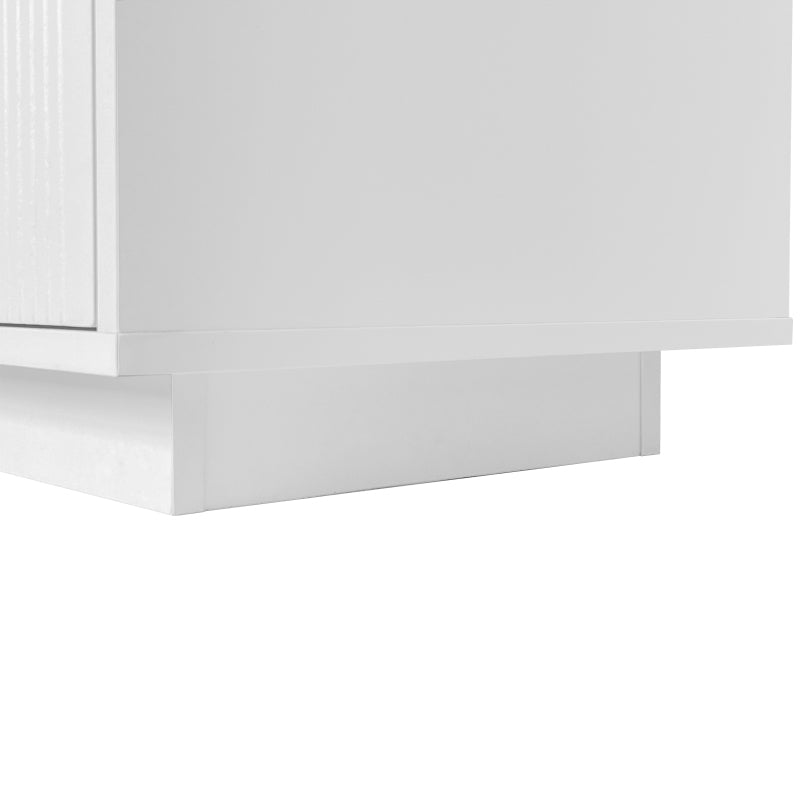 Schminktisch mit LED-beleuchtetem Spiegel, Weißes Schminktisch-Set mit ausziehbarem Design, moderner Kosmetiktisch für das Schlafzimmer  - Maße:B100/H78/T40 cm (ohne Hocker)