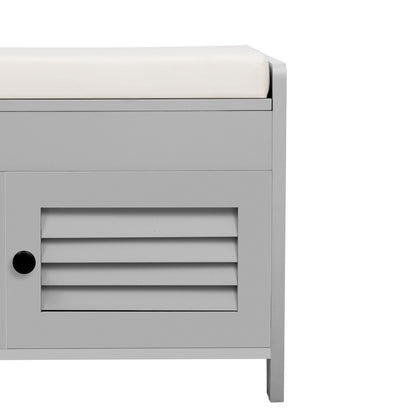 Moderne schuhbank mit sitzfläche, Eingangsbereich, Wohnzimmer, flurmöbel,  Grau