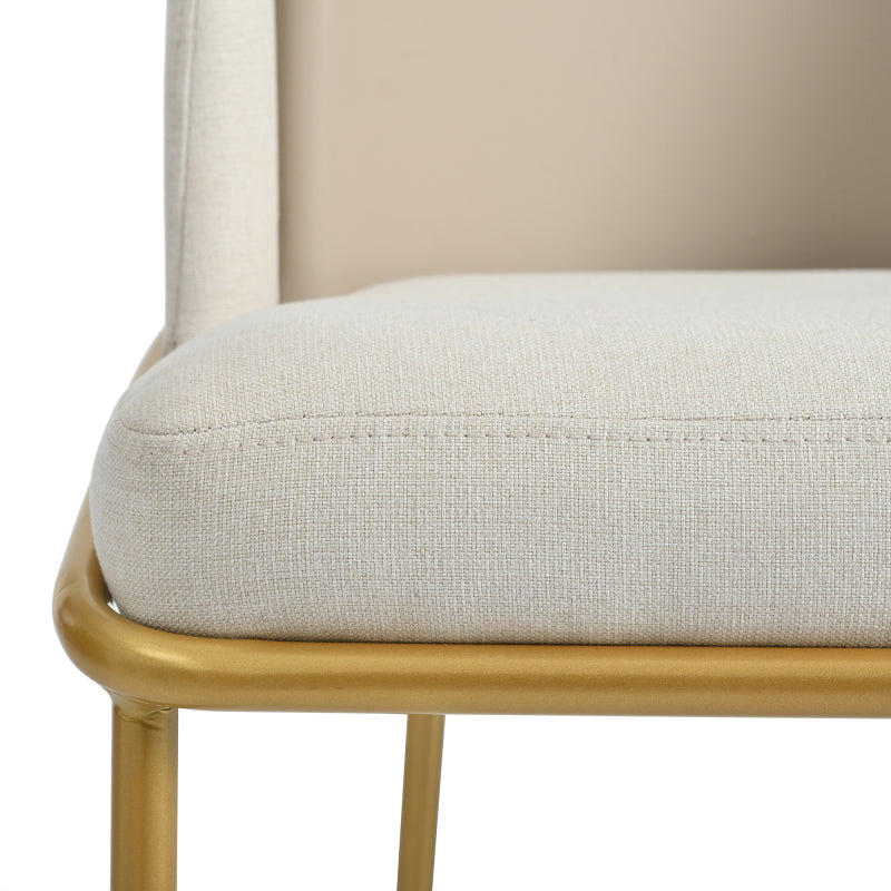 2 St Moderner Stuhl, Ideal für Zuhause, Offene Bürofläche, Esszimmer, Beige