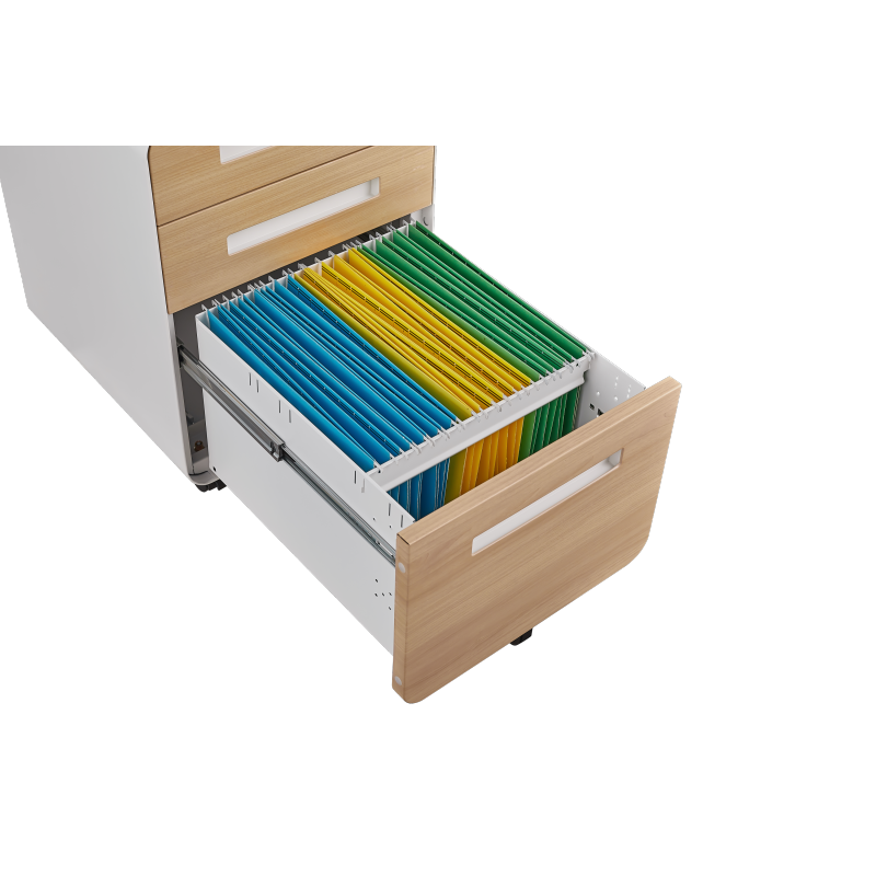 3 Drawer Mobile File Cabinet Under Desk Office,Simple Style Versatile Storage Cabinet for Legal/Letter/A4 Files, 5 Wheel Design Anti-Tilting Cold Rolled Steel Waterproof Moisture-Proof White