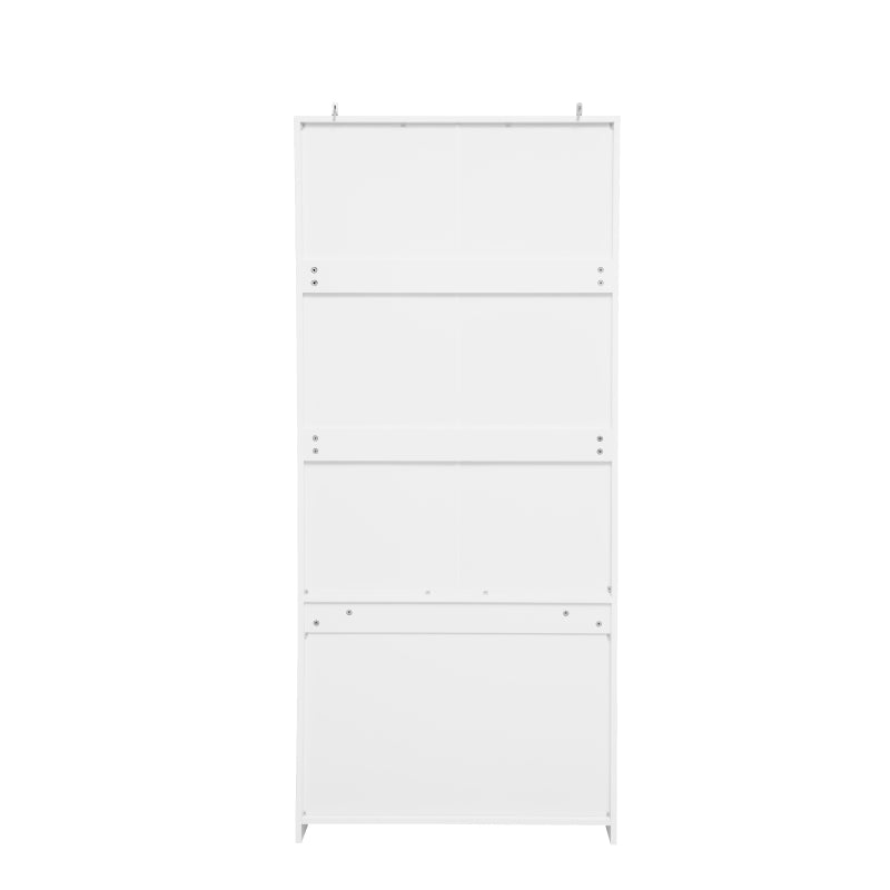 Weißer Aufbewahrungsschrank mit Schnitzmuster – Boho-Garderobenschrank mit Rattangeflecht, 3 Schubladen und Kleiderstange aus Aluminiumlegierung – ideal für Wohnzimmer, Schlafzimmer, Büro oder Arbeits