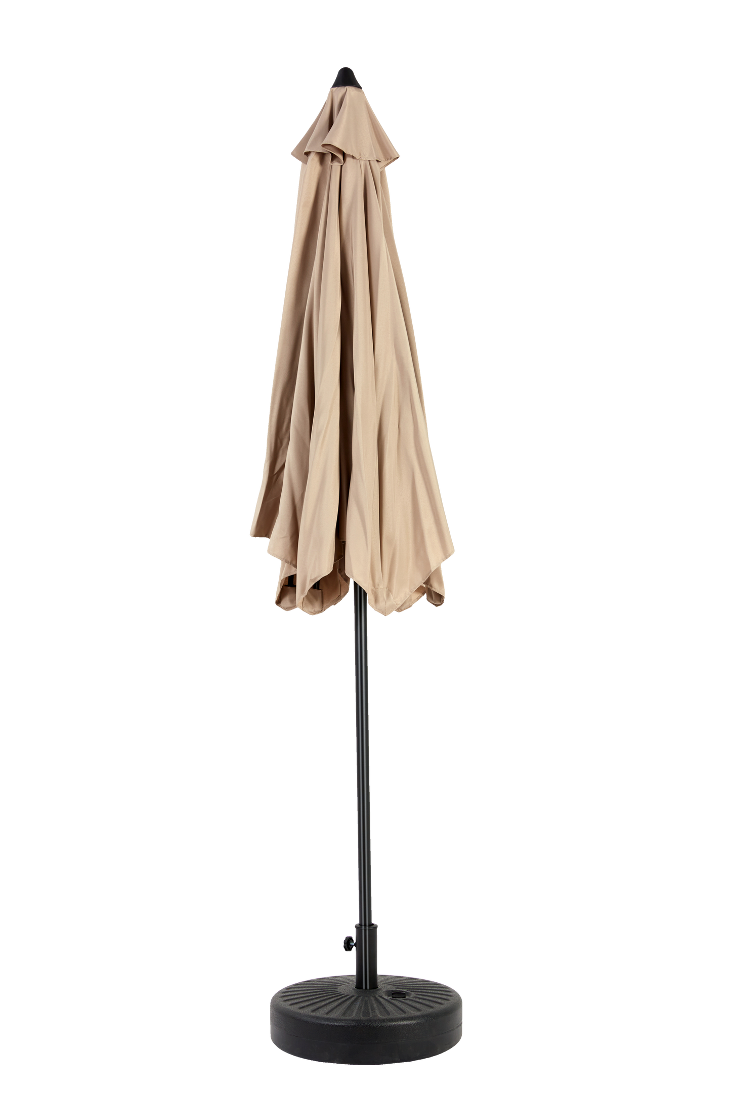 14.8 Ft Double Sided Outdoor Umbrella Rectangular Large with Crank (khaki)(No Base)