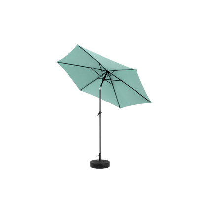 14.8 Ft Double Sided Outdoor Umbrella Rectangular Large with Crank (Light Green)(No Base)