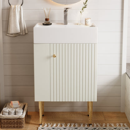 Badezimmermöbel Waschbecken mit Waschtischunterschrank 55 cm , Waschtischunterschrank , Kleine Gästebad Möbel , weiß