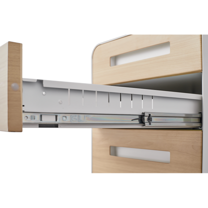 3 Drawer Mobile File Cabinet Under Desk Office,Simple Style Versatile Storage Cabinet for Legal/Letter/A4 Files, 5 Wheel Design Anti-Tilting Cold Rolled Steel Waterproof Moisture-Proof White