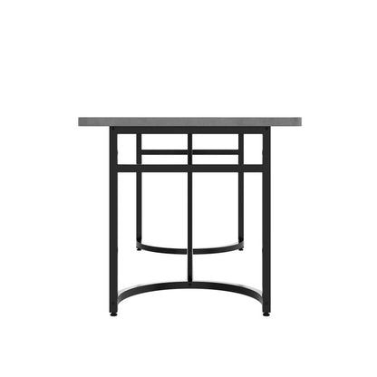 Moderner minimalistischer Esstisch, 158 x 76 x 75 cm, Betonoptik