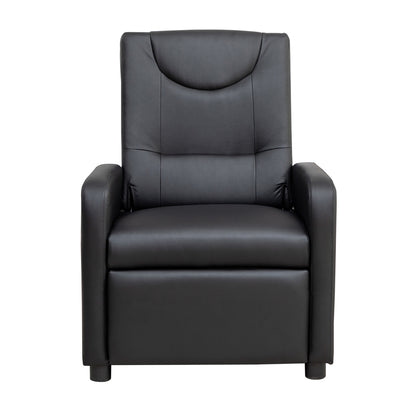 Fernsehsessel Relaxsessel Loungesofa mit Fußstütze Sessel Lehnstuhl Liegesessel Schwarz PU