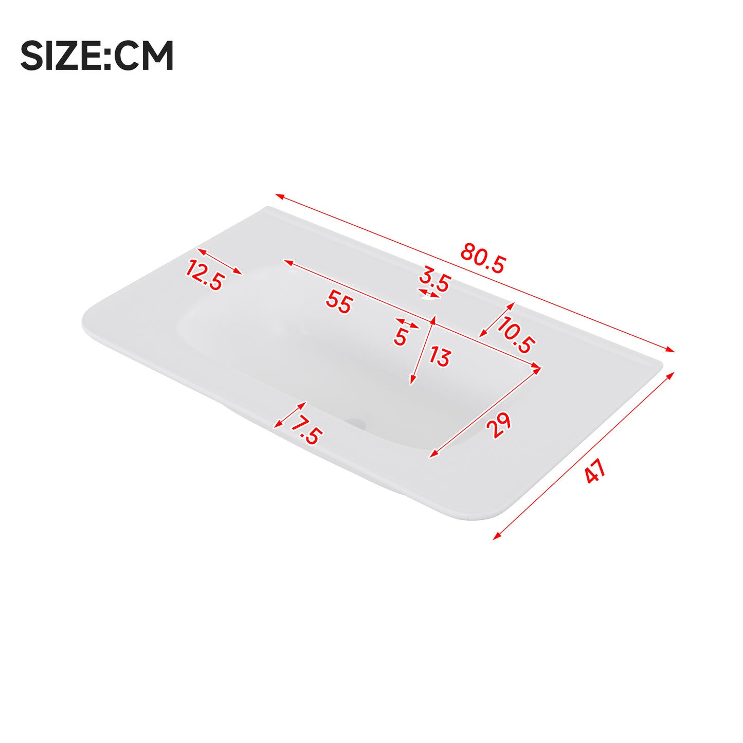 Badezimmerschrank Wandhängend 80cm Grün, 3D-Struktur & LED-Sensor, Waschtisch mit Keramikbecken, 4 leise Schubladen, Lackiert, Anti-Stoß